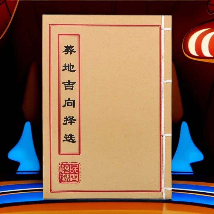 葬地吉向择选 民间收藏 道林纸纯手工穿线古籍书