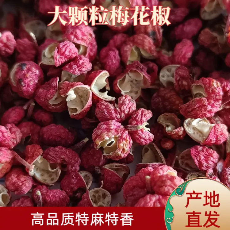 陕西韩城大红袍干花椒今年新货大颗粒特麻特香梅花椒250/500克
