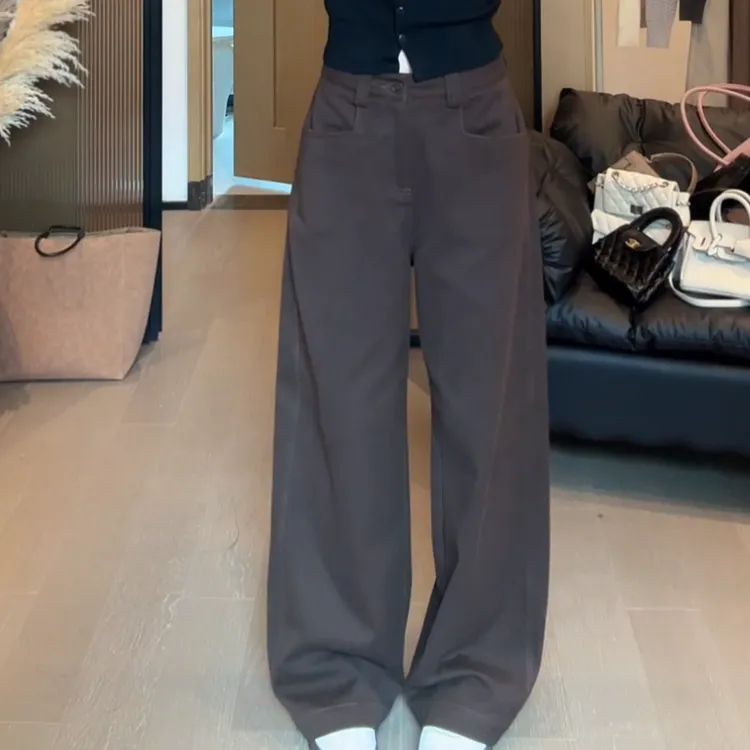 【极简高智】2025新款极简通勤百搭高腰水洗牛仔裤LK2506652