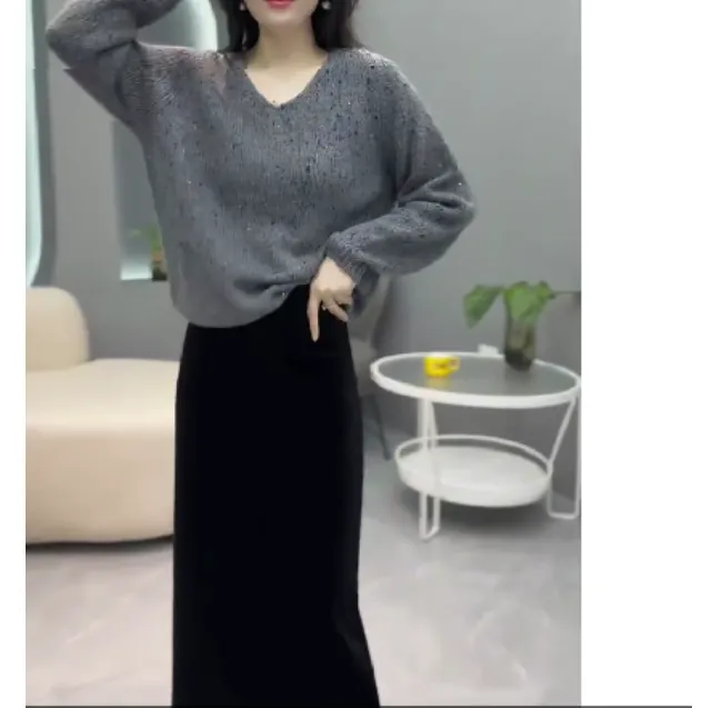 2024冬季新款时尚女装网红高级感休闲爆款洋气上衣半身裙AB