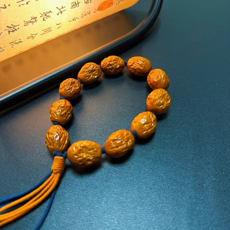 禅渡_CHANDU 【大枣】梅林水晶核橄榄核原生态老树料文玩手串