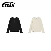 【梦一专属】emis长袖t恤女亨利领上衣2025新款韩系宽松设计感打底内搭【梦一】