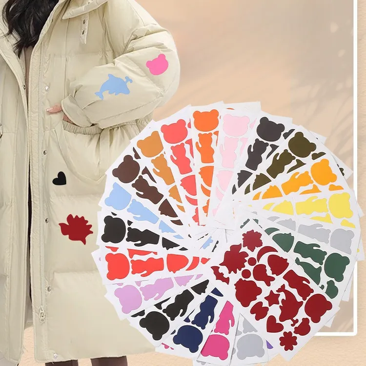 羽绒服服饰配件破洞修复贴 大面积免缝熨烫布贴 冲锋衣修补自粘贴