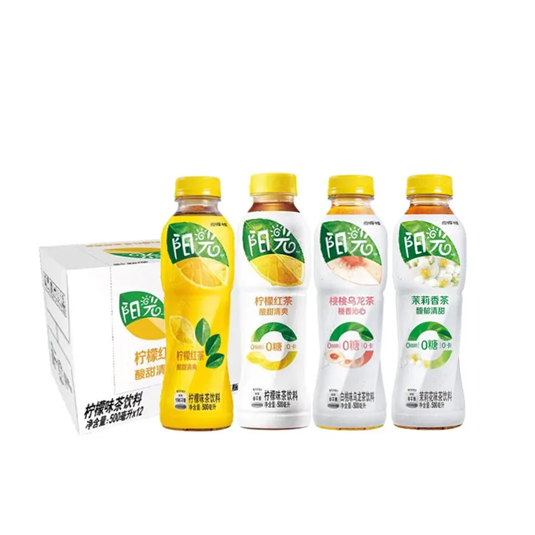 可口可乐阳光无糖茉莉香茶/乌龙茶/柠檬茶/含糖柠檬茶 500ml×12瓶