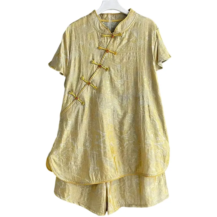 大码女装短裤两件套