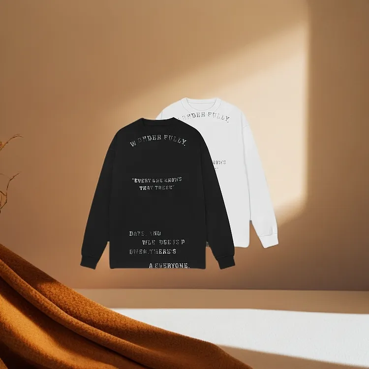 【宿源】简约男士卫衣爆款2024新款长袖时尚宽松印花秋冬百搭卫衣