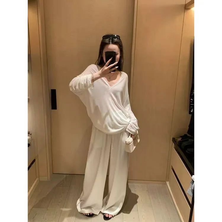 松弛感长袖防晒T恤长袖打底衫   80622