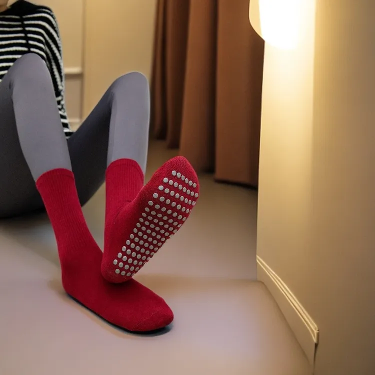 【50色可选】防滑袜子瑜伽袜女中筒室内健身运动袜配鲨鱼裤普拉提袜