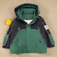 F00743男童秋冬季加绒加厚棉衣外套派克服棉袄中大儿童男孩冲锋衣