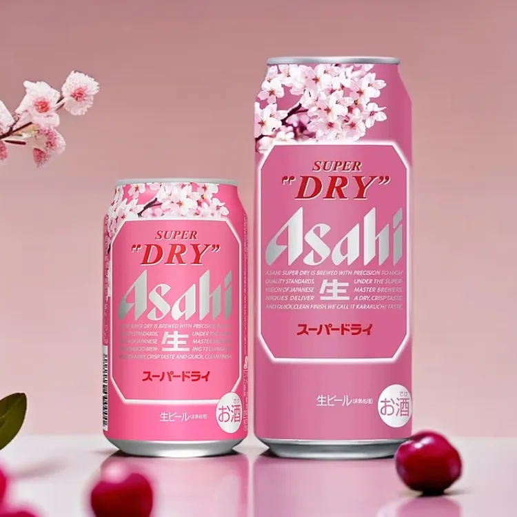 ASAHI/朝日超爽生啤酒春季樱花限定版日本啤酒原装进口