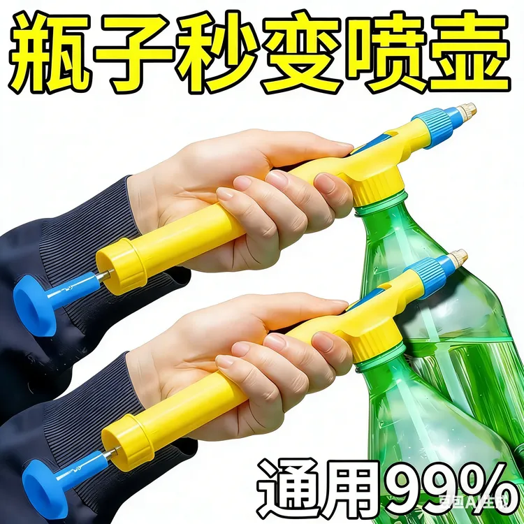 喷枪饮料瓶泡沫塑料制品打药浇水喷水压喷水壶浇花喷雾器消毒雾化商品图
