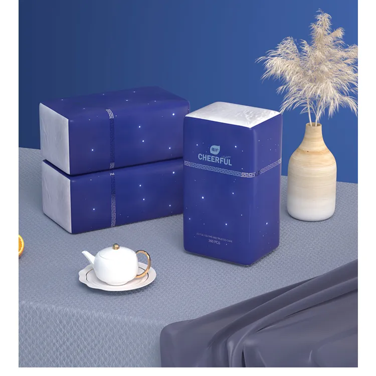 【新疆包邮】植护气垫纸巾悦色蓝菱形压花抽纸家用办公用20包