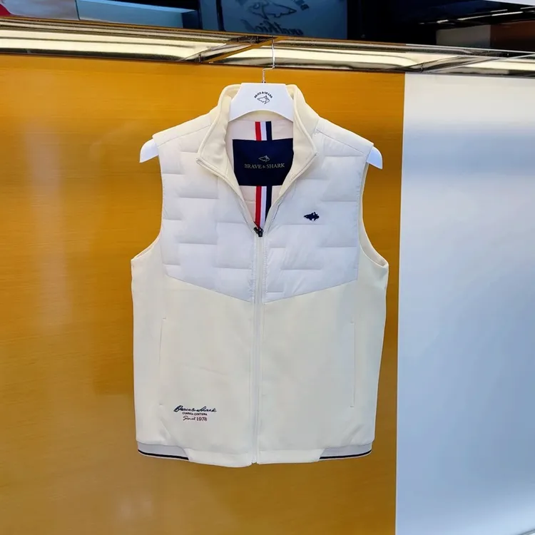 BRAVESHARK/勇士鲨鱼秋季高奢时尚立领马甲羽绒 JD7060