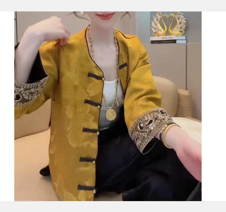 2024春季新款时尚女装网红潮流韩版洋气休闲外套裤子女幸V4