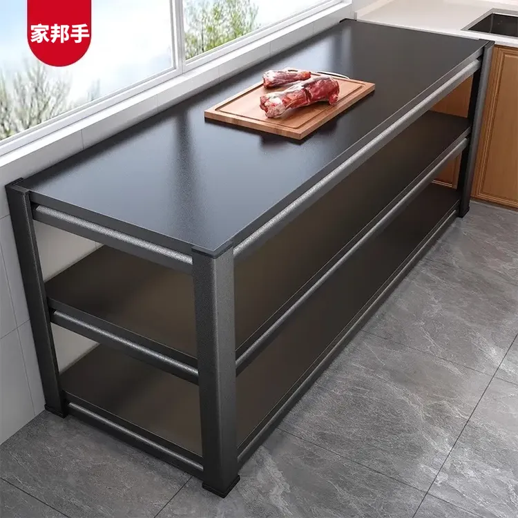 厨房置物架落地多层收纳架家用橱柜多功能收纳烤箱微波炉餐边柜