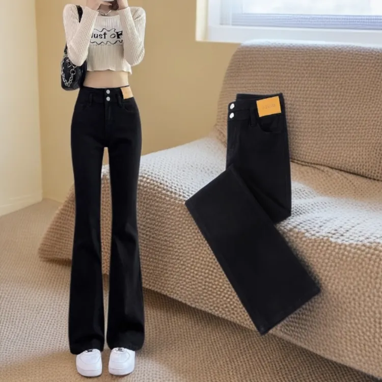 328---449新款牛仔裤子女喇叭裤