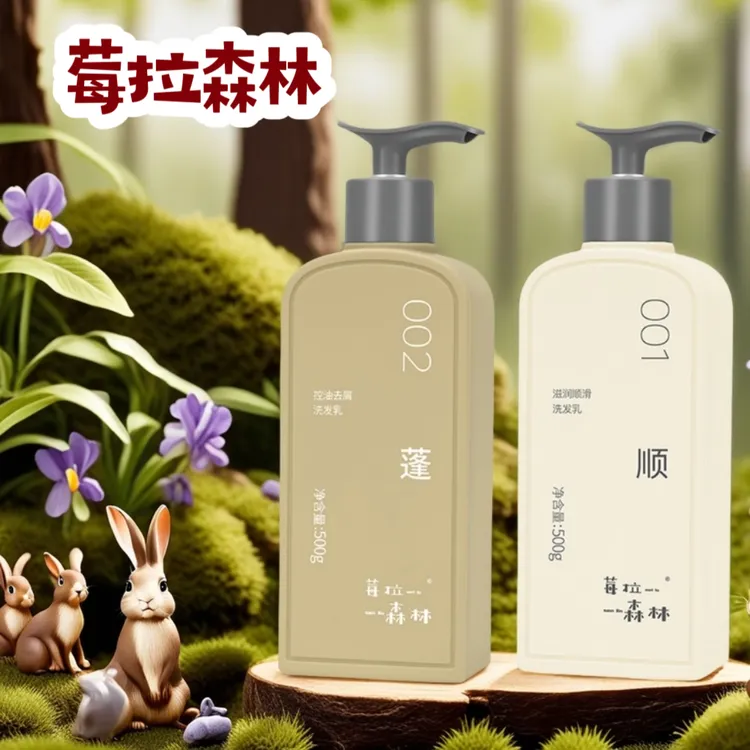 莓拉森林控油去屑洗发乳滋润顺滑柔顺蓬松香水沐浴露洗沐实惠套装