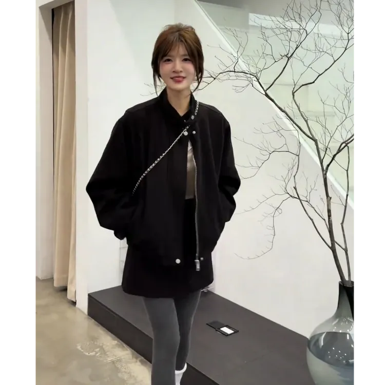 超火一整套时尚2025秋季新款慵懒风休闲百搭宽松外套短裙两件套