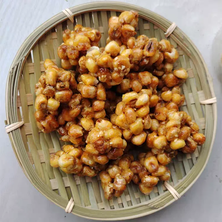 （苞谷托糖）恩施特产麦芽苞谷糖包谷坨炒哑米子苞谷托 哑米苞谷子