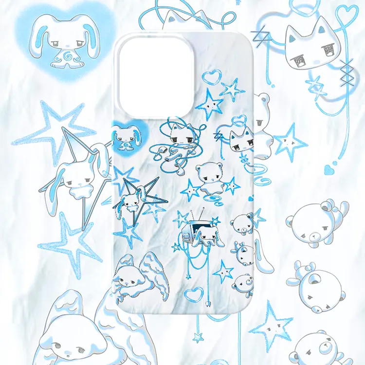 y2k亚文化小猫小兔壳适用iPhone16promax苹果15菲林12一加13小米1