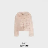 GUIDI GUDI【旧识温度】秋冬氛围感气质设计款外套/黄加蓝  