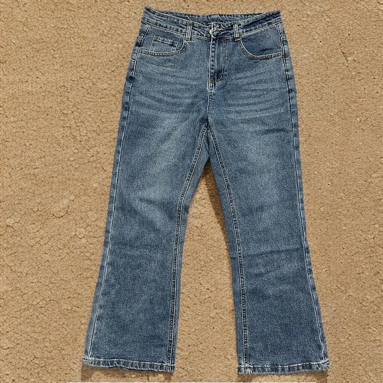 2222常规和加绒女高弹常规高腰牛仔裤百搭长裤时尚休闲