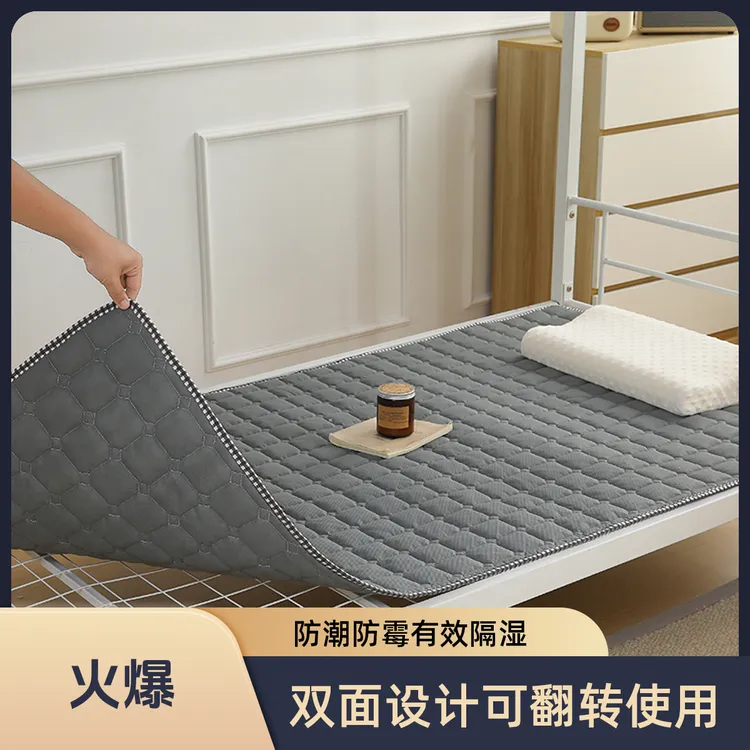 床垫防潮双面夹棉垫学生宿舍吸湿隔脏防发霉垫榻榻米毛毡垫子
