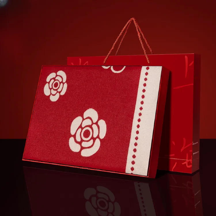 达芬奇密码2026山茶花空调房披肩女办公室午睡毯子沙发毛毯围巾