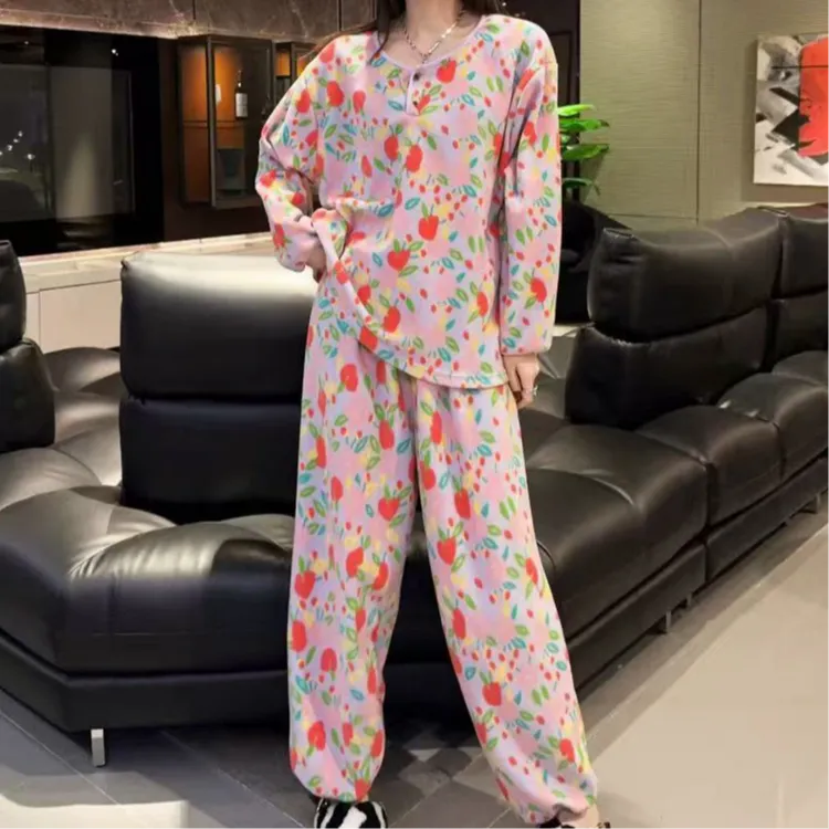 “厂家福利”双面绒舒适超得劲睡衣家居服套装宽松两件套