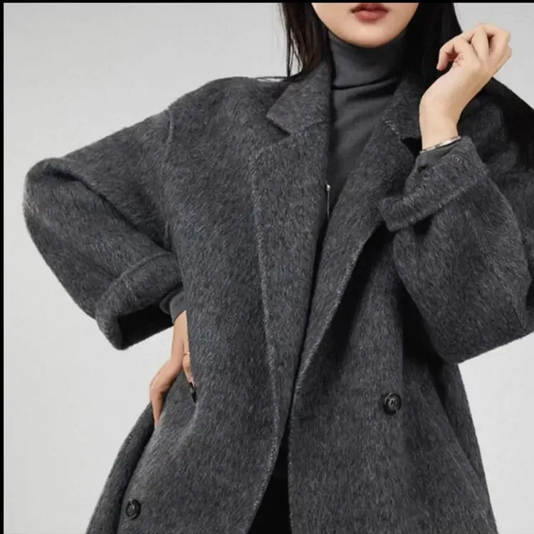 【好物上新】ASAAS秋冬新版8811韩版宽松气质时尚通勤百搭双面大衣