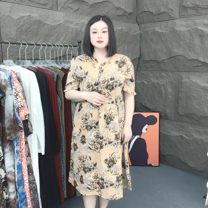 气质妈妈装夏季连衣裙新款中年女洋气高贵中老年短袖中长款