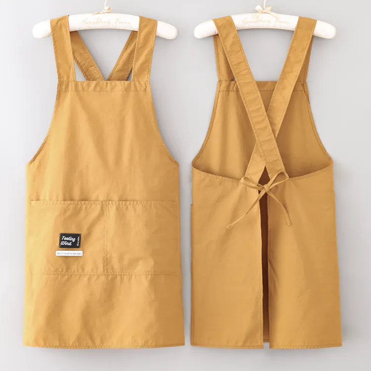 无袖新款防水防污罩衣耐脏薄款工作服餐饮奶茶店专用围裙男女同款