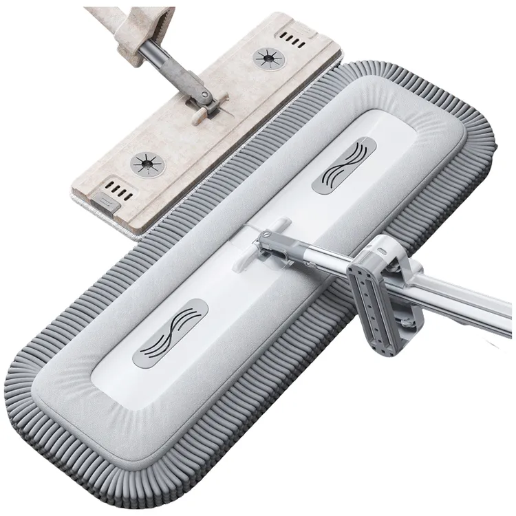 新款家用懒人干湿两用墩布雪尼尔平板拖把免手洗拖布一拖净拖地