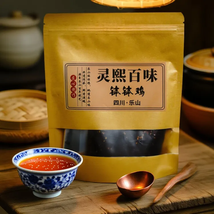 [1包尝鲜装]灵熙百味乐山钵钵鸡调料320g/袋 四川特色麻辣入味 