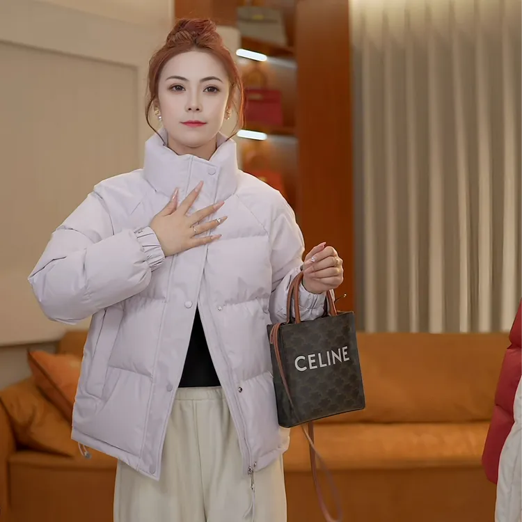【白鹅绒】2025新款短款立领鹅绒服简约保暖时尚百搭女装鹅绒服
