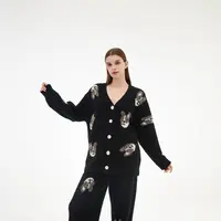 SIEOYJIEA/私迹大榕家viki【法斗柯基】女款气质长袖家居服套装
