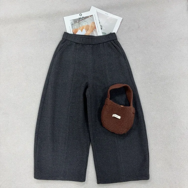 【高毛品质】羊毛毛呢花苞裤阔腿宽松休闲百搭韩系