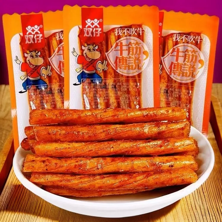 双仔牛筋传说辣条香辣麻辣面筋童年儿时怀旧小零食