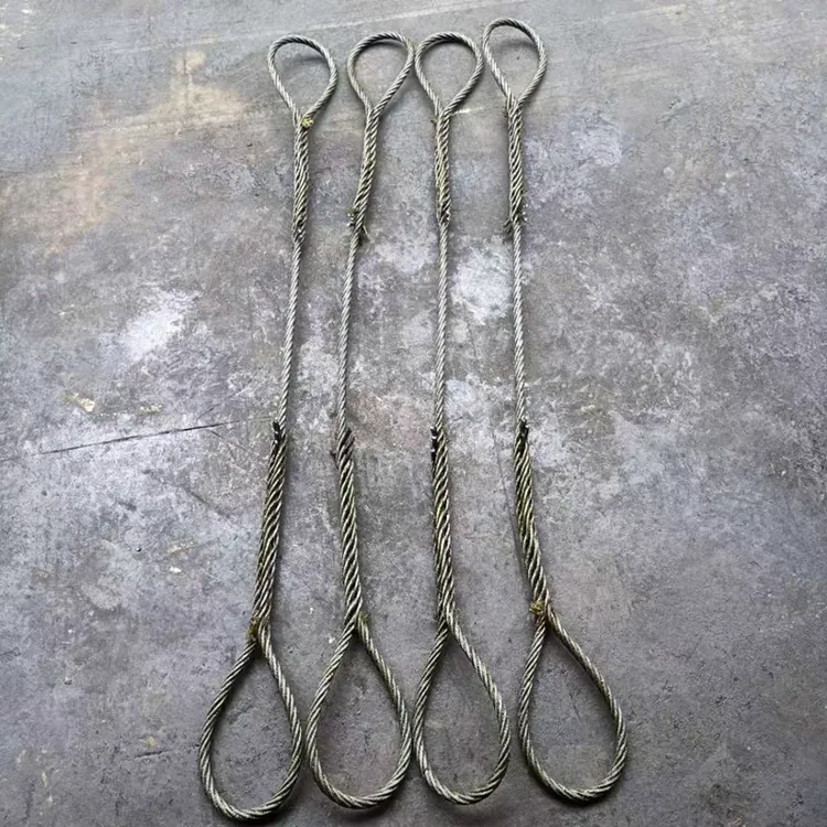 10-22mm加长插编涂油钢丝绳可定制长度适用于拖车吊车等