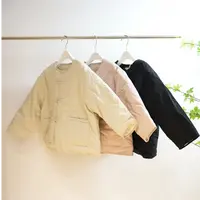 1-701一款三色儿童攀带扣棉服外套
