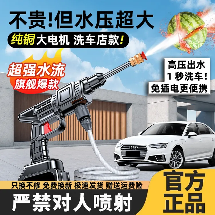 德国高压专用强力水枪洗车家用园林全自动便携无线锂电池打药