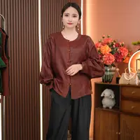 老料龟裂纹上衣外套新款上衣高定轻奢百搭上衣网红新中式夏季