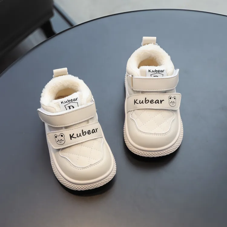 全棉时代秋冬季男宝宝鞋1一3岁婴儿学步鞋小童软底女子婴幼儿加绒