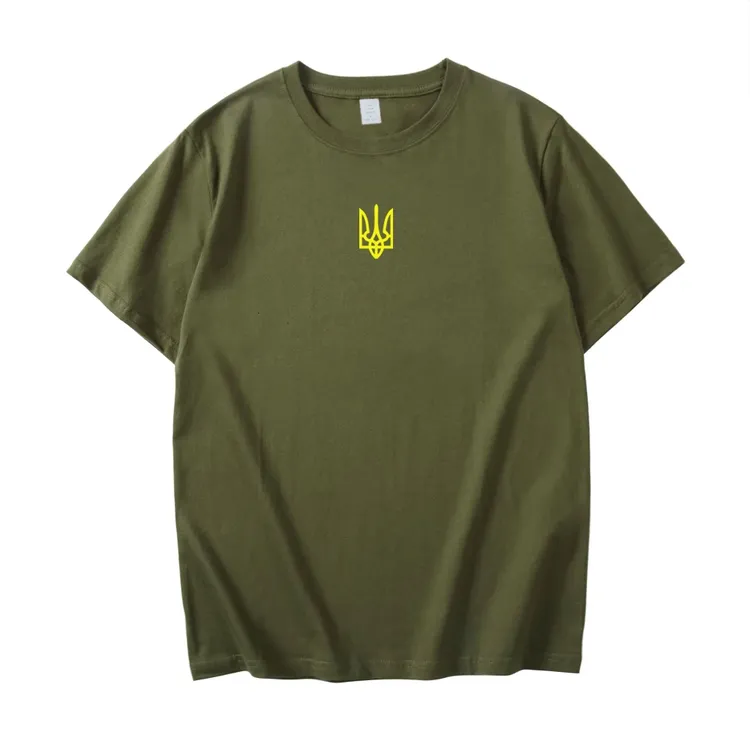 U17乌克兰Ukraine短袖T恤男女印花上衣服纯棉宽松休闲半袖时尚