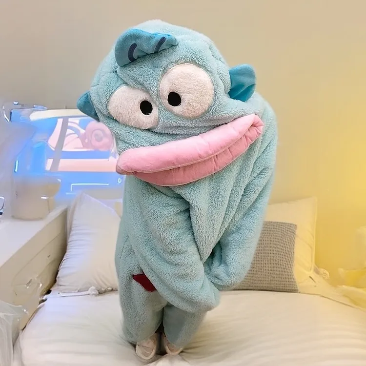 小丑鱼连体睡衣女款爆款2025新款情侣家居服加绒加厚冬珊瑚绒睡袍