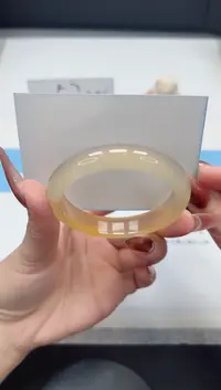 【闪购商品】玛瑙/玉髓手镯未镶嵌167/香槟55.1