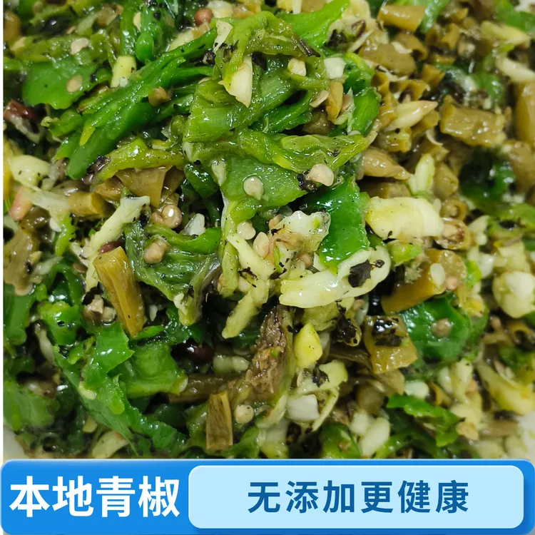 湖南耒阳家乡抖辣椒青椒拌饭拌粥下饭菜