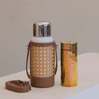 特美刻内钛外钢保温杯500ml白色+特美刻口袋钛杯金色260ml