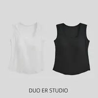 【免穿内衣】可外穿！自带胸垫省心小吊带！双肩带背心 D569