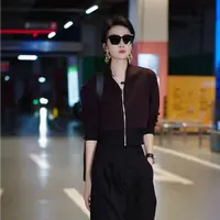 （萱萱推荐）时尚休闲宽松显瘦拉链上衣